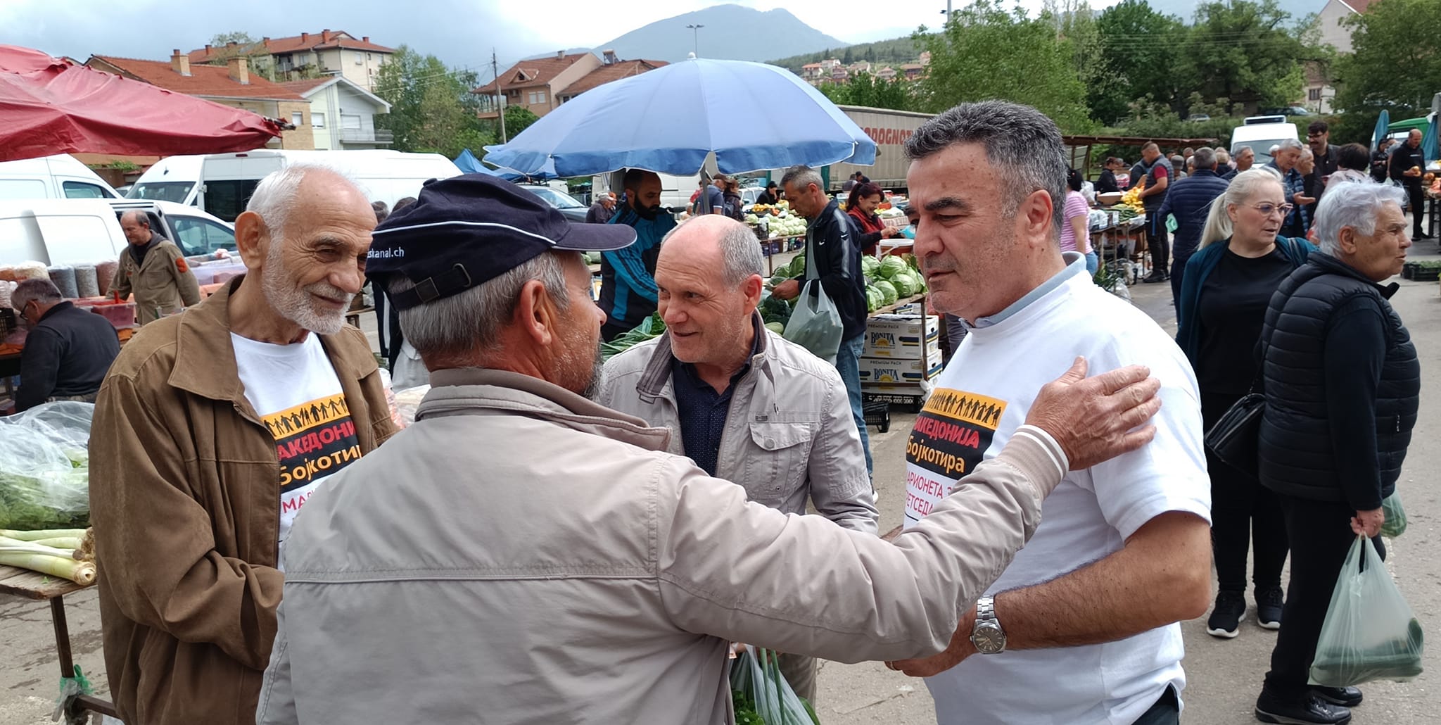  Карванот на Националниот Блок Македонија - Бојкотира марионета за претседател во Чешиново-Облешево, Виница и Кочани